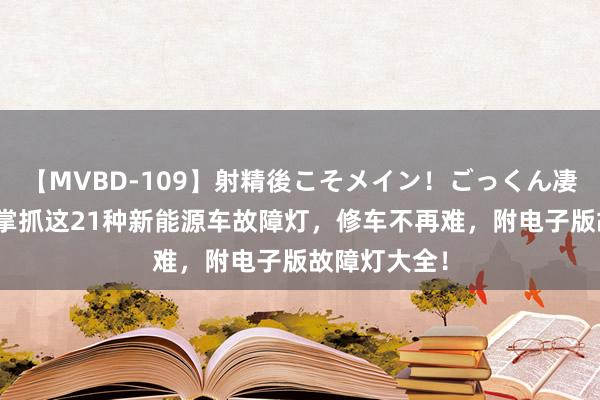 【MVBD-109】射精後こそメイン！ごっくん凄テク8時間 掌抓这21种新能源车故障灯，修车不再难，附电子版故障灯大全！