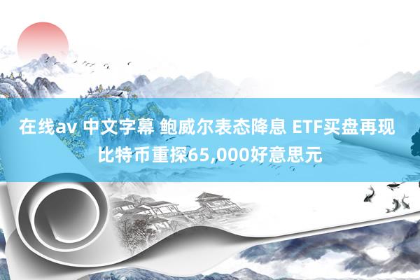 在线av 中文字幕 鲍威尔表态降息 ETF买盘再现 比特币重探65，000好意思元