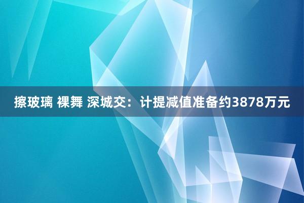 擦玻璃 裸舞 深城交：计提减值准备约3878万元